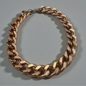 Vintage ‘80s Iconic Chunky Gold Tone Cuban Chain Link Necklace